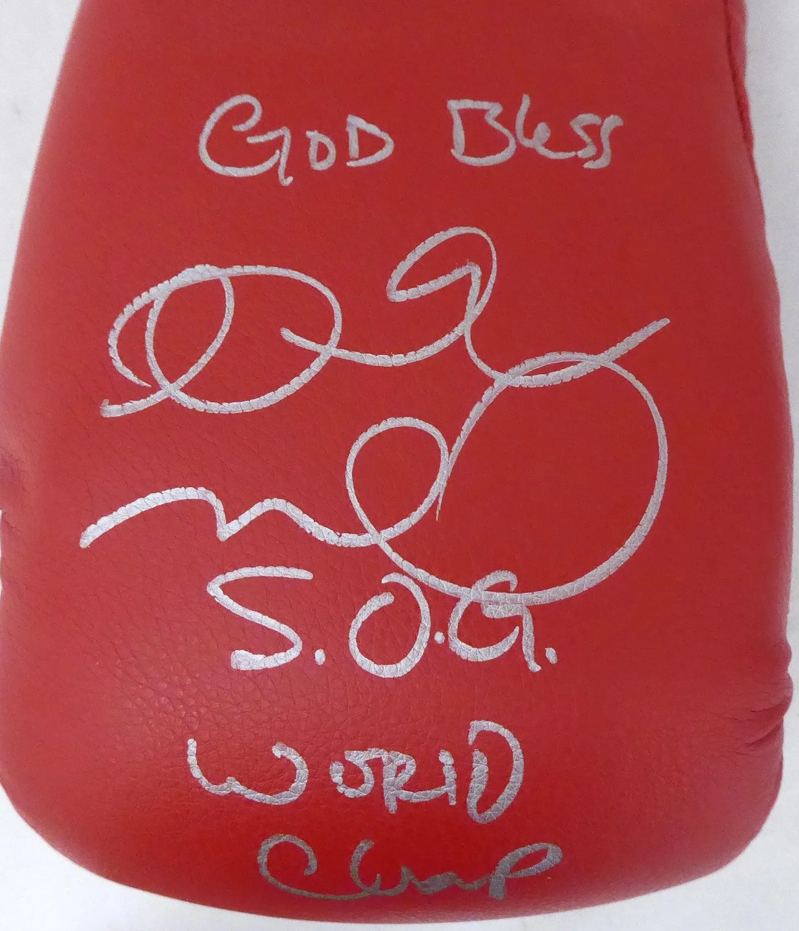 Andre Ward Autographed Red Reyes Boxing Glove "God Bless, S.O.G. & World Champ" Beckett BAS #V61322