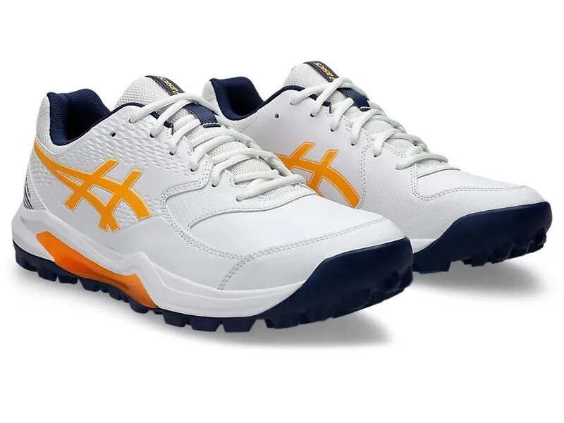 Asics Gel Lethal Field Cricket Rubbers White/Orange