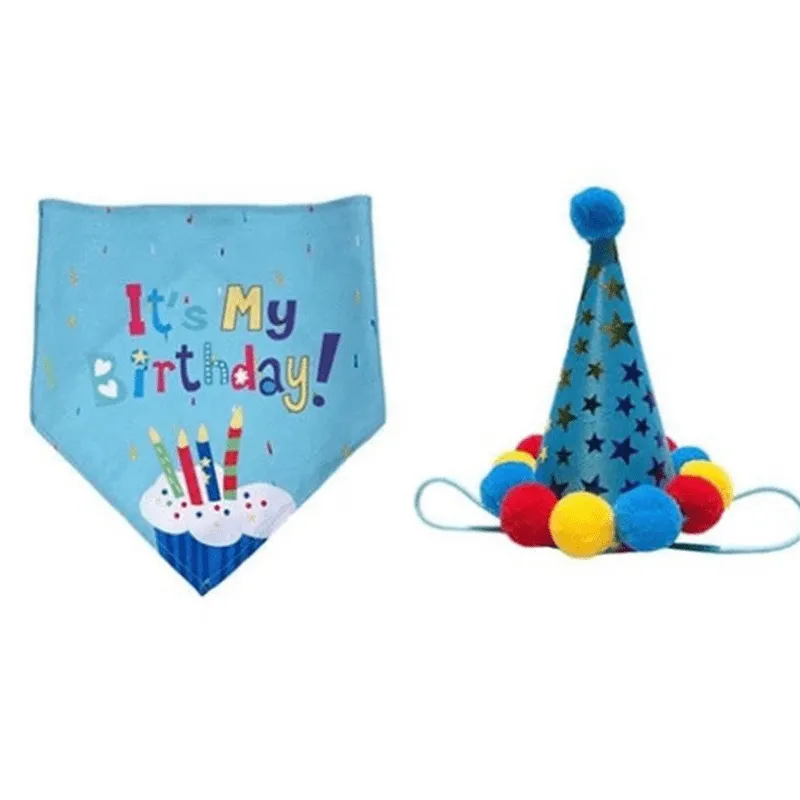 Birthday Party Hat & Bandana Set