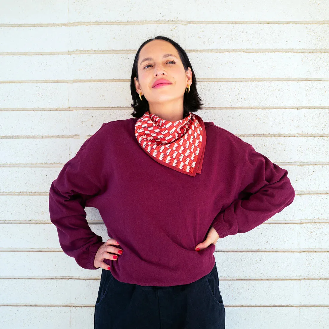 Block Shop: Jigsaw Bandana | Cranberry