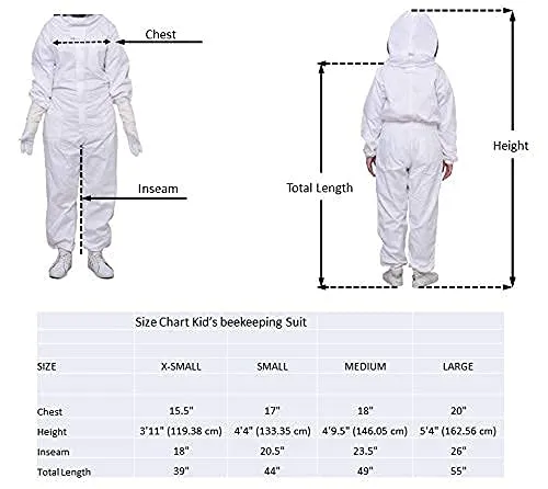 Children Beekeeping Kit  Honey bee stings protective Suit & Glove