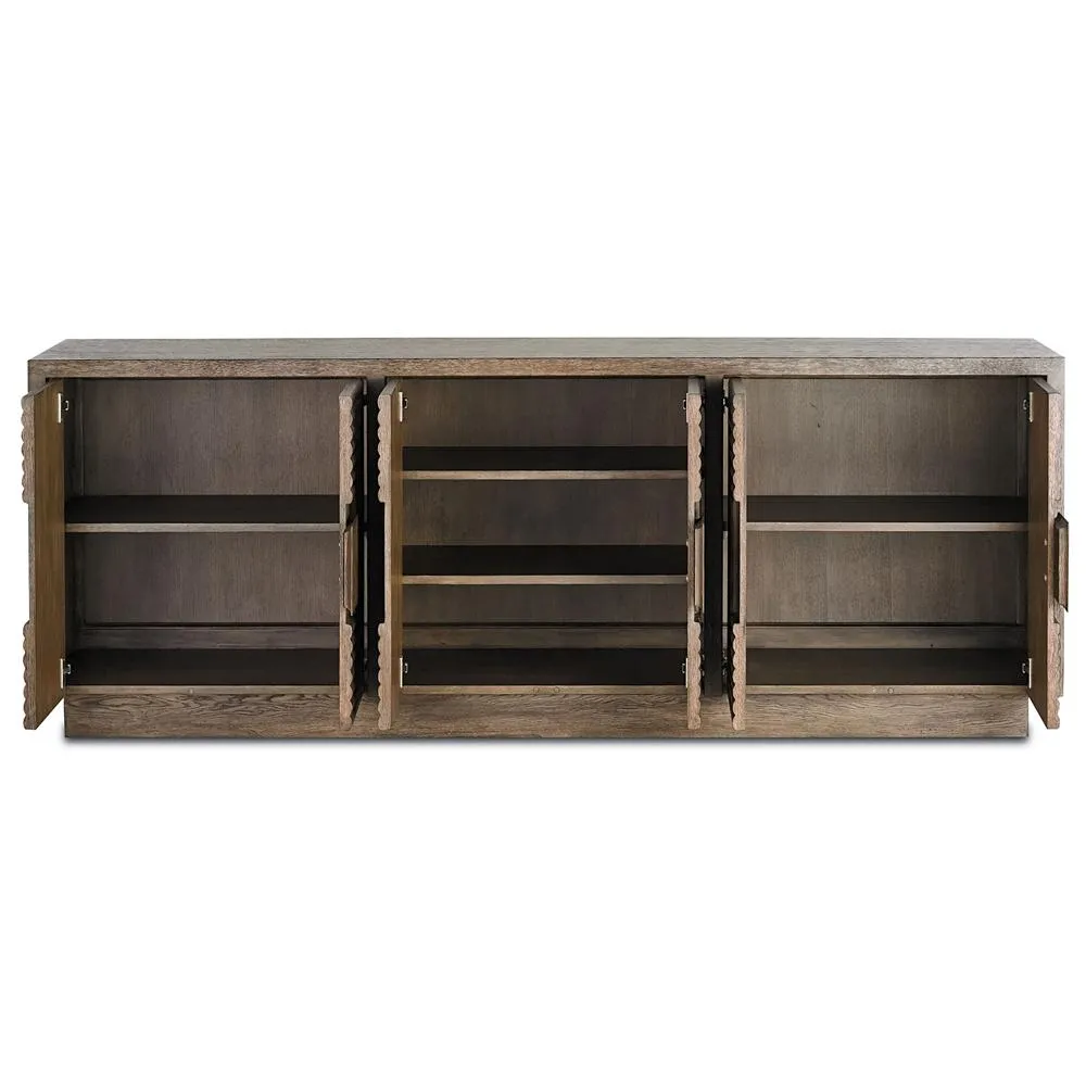 China Cove Oak Credenza