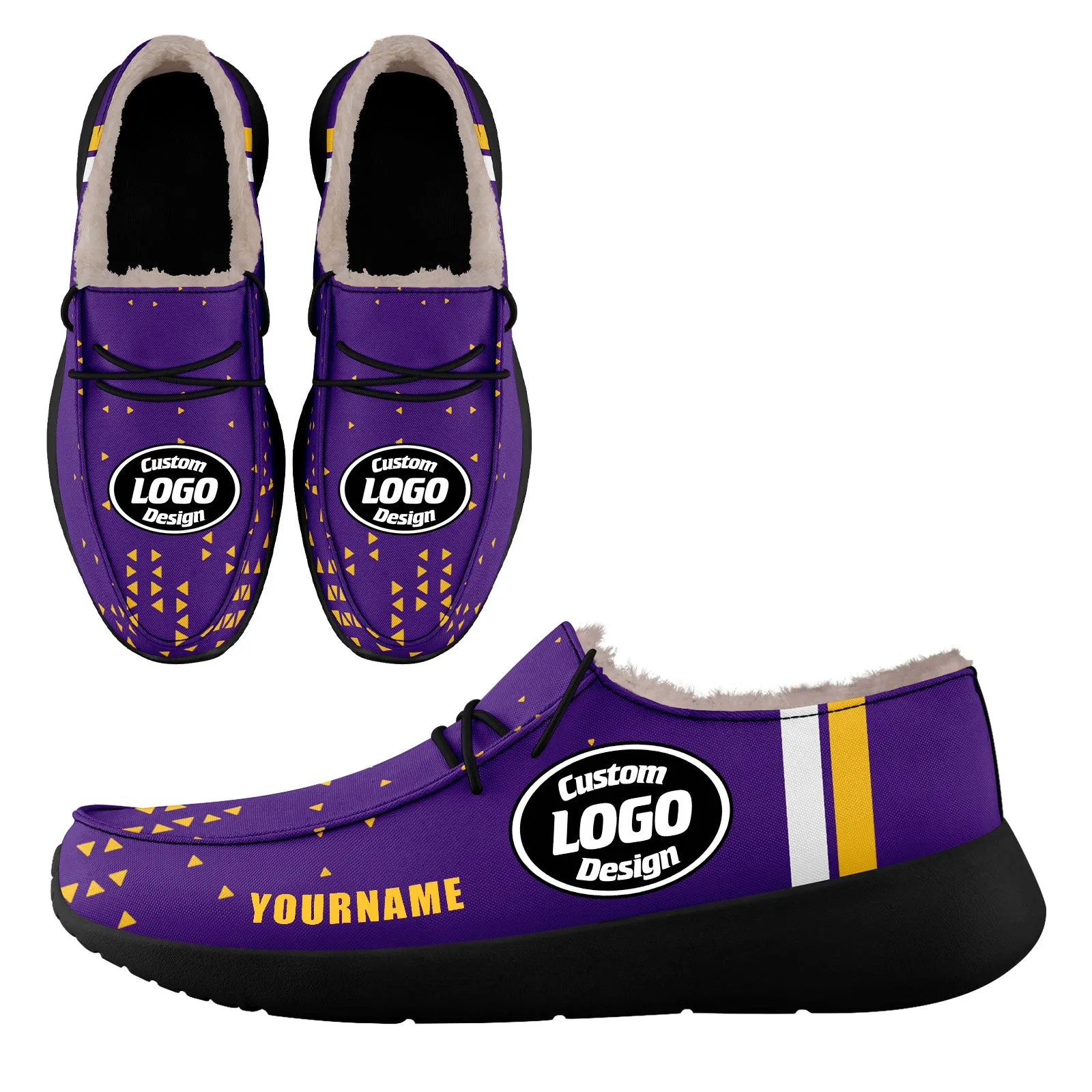 Custom Purple Yellow Minnesota Shoes Personalized Sneaker FN042-D020279-17