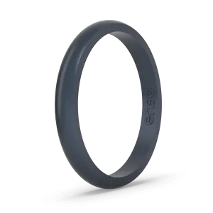 Elements Classic Halo Silicone Ring - Black Pearl