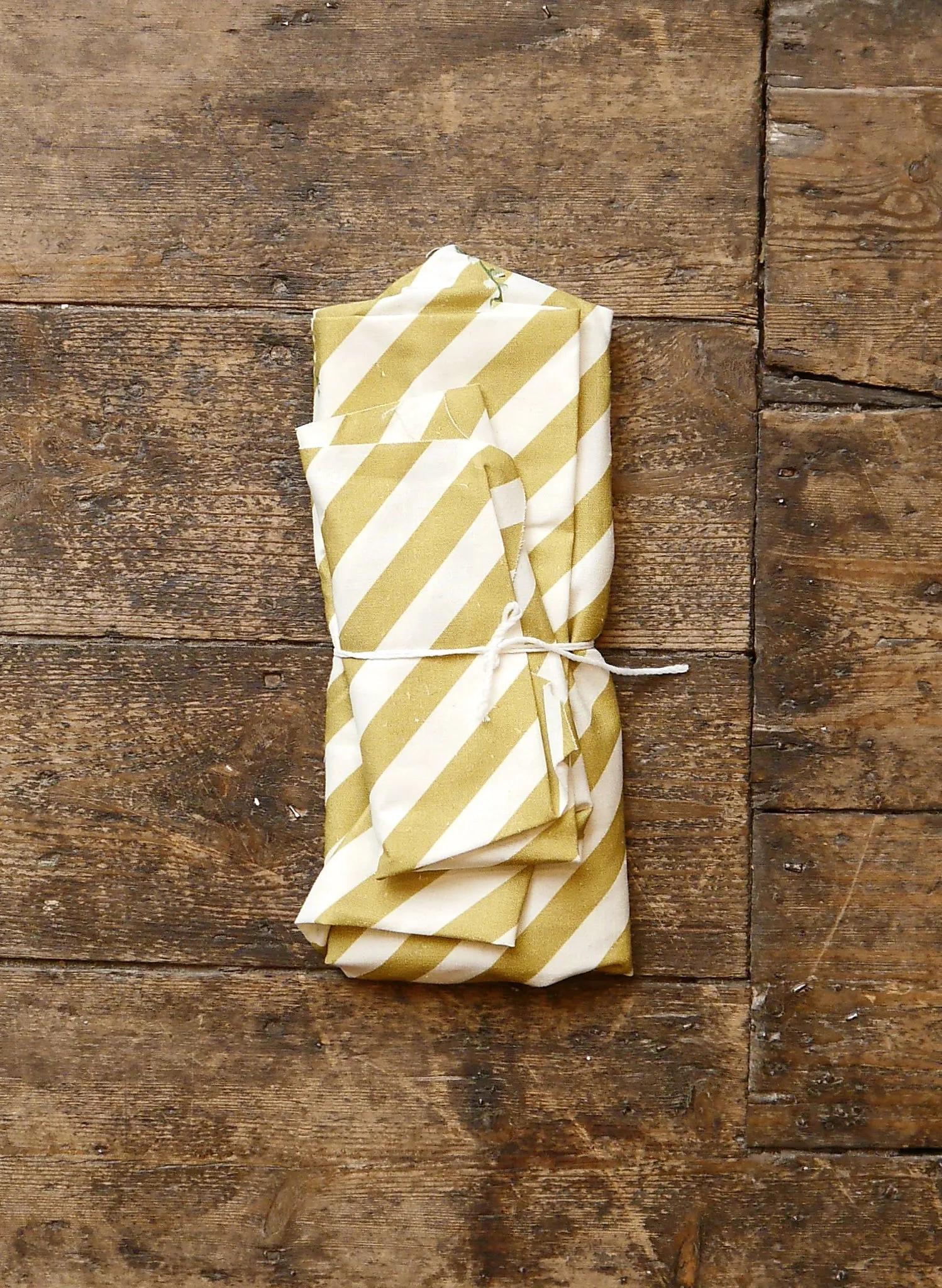 Fabric Bundle - Mustard Stripe