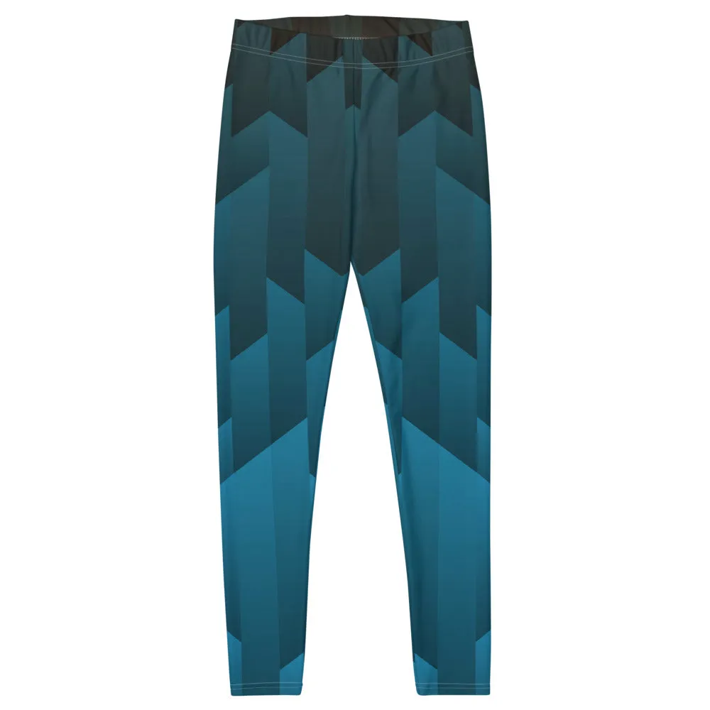 Frostmaden Blue and Black Full Length Liberty Maniacs Leggings