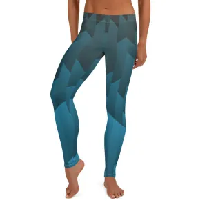 Frostmaden Blue and Black Full Length Liberty Maniacs Leggings