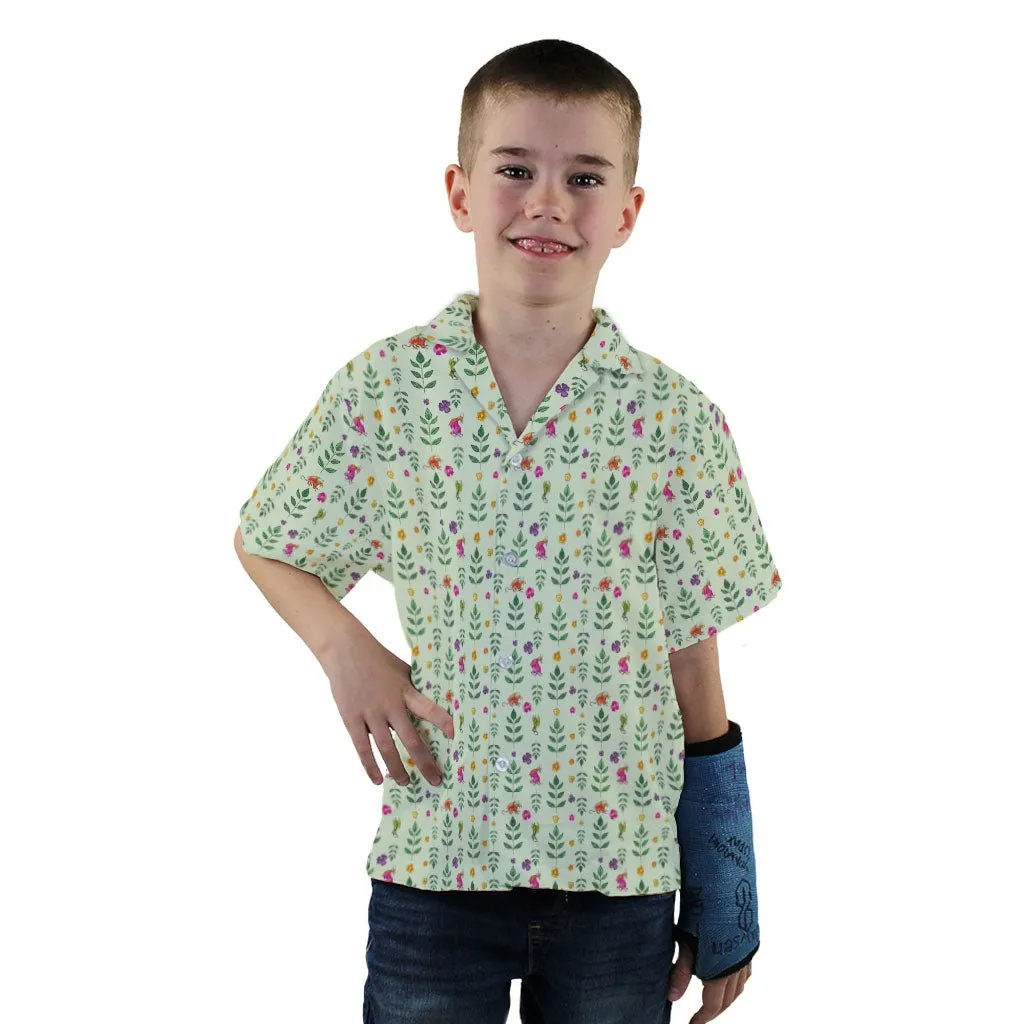 Garden Dragons Fantasy Youth Hawaiian Shirt