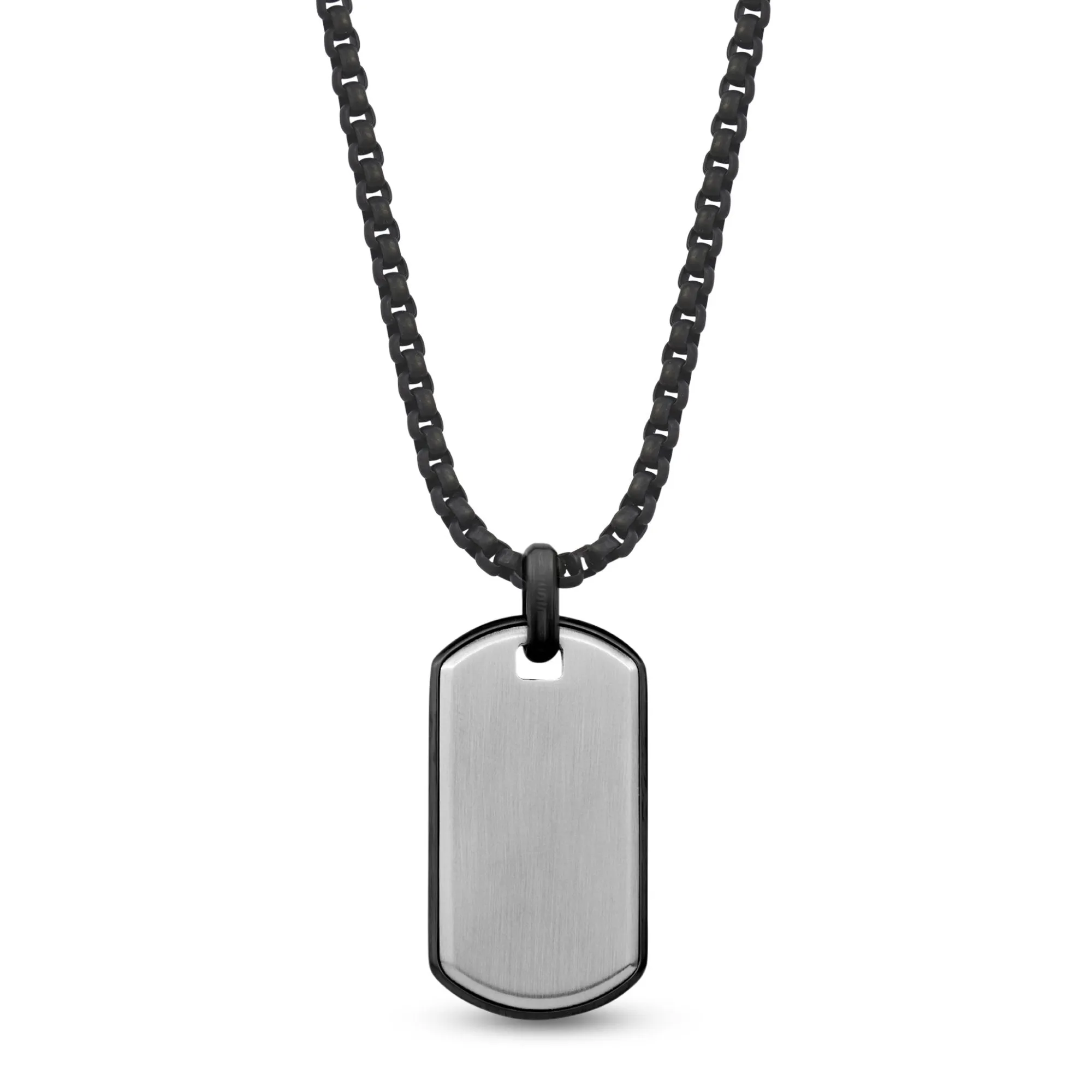 Gun Metal Reversible Dog Tag