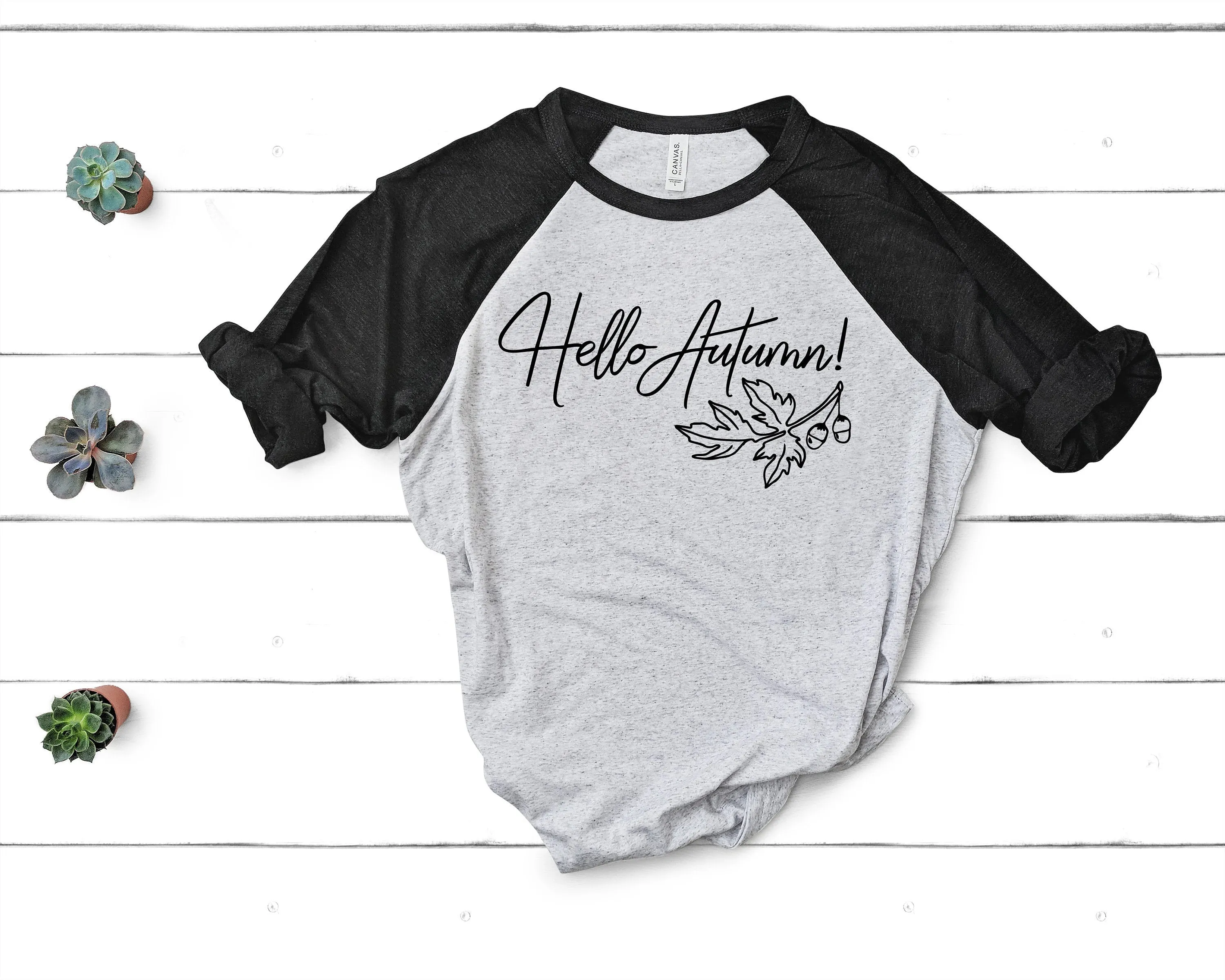 Hello Autumn Raglan Tee