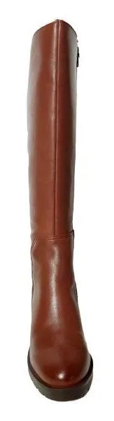 INC - FAWNE COGNAC LEATHER BOOTS **FREE SHIPPING**