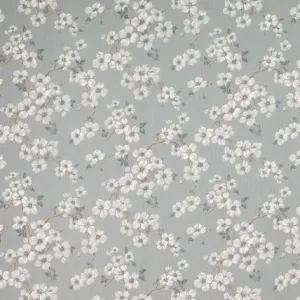 Iona Slate Grey Floral Fabric