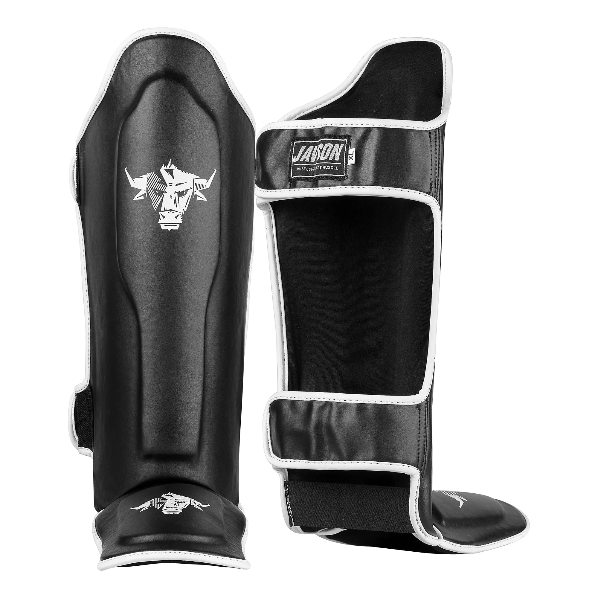 JAVSON SHIN GUARD FOR BOXING & TRAINING BLACK/WHITE