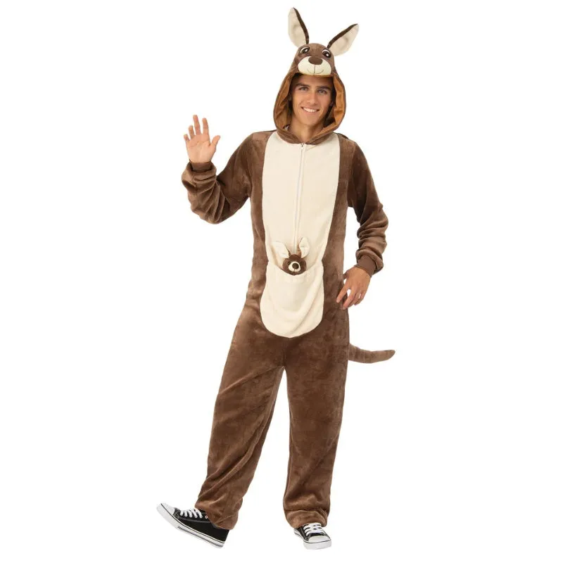 Kangaroo Furry Onesie Adult Costume