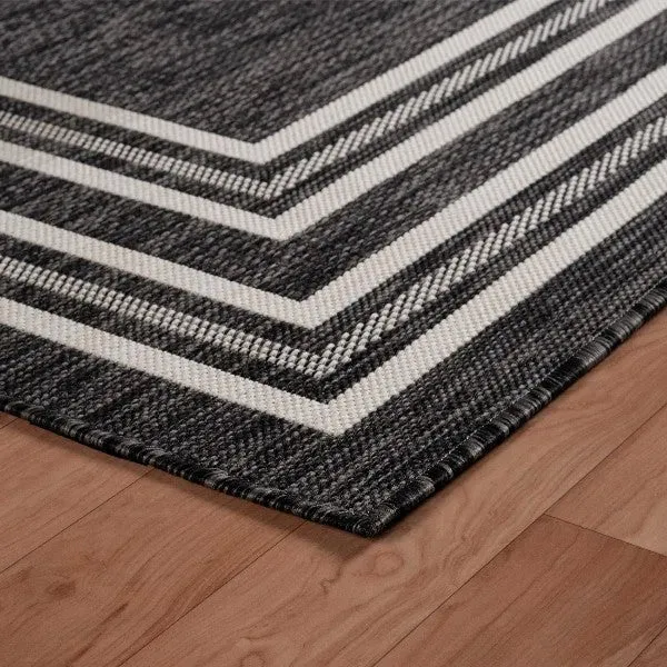 Kilimanjaro 81757AWH Anthracite White Rug