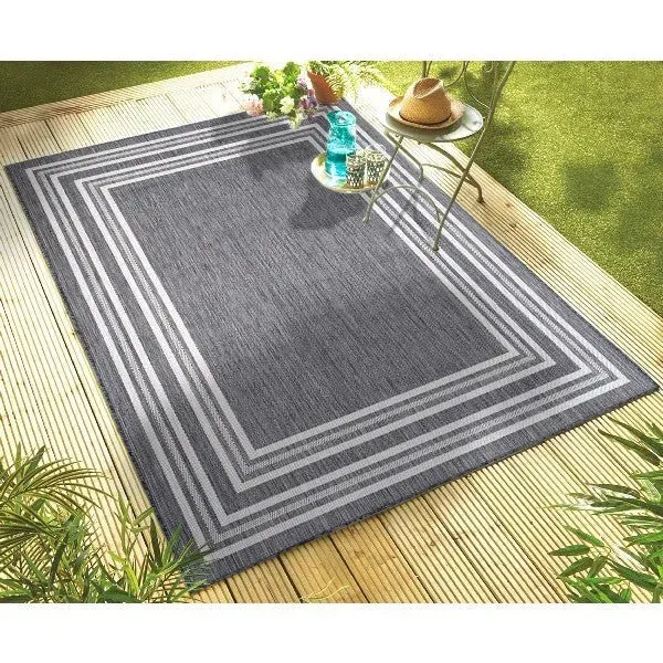 Kilimanjaro 81757AWH Anthracite White Rug