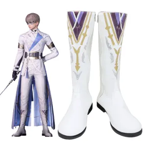 Love and Deepspace Xavier Moonlit Glimpse Lumiere Veiled Guardian Shoes Cosplay Boots