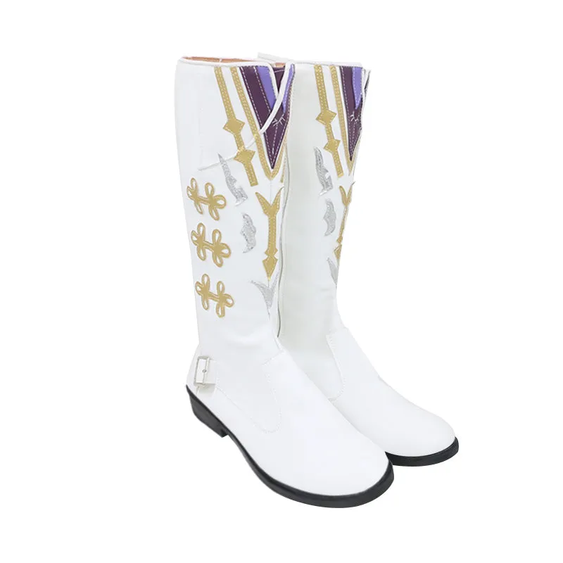 Love and Deepspace Xavier Moonlit Glimpse Lumiere Veiled Guardian Shoes Cosplay Boots