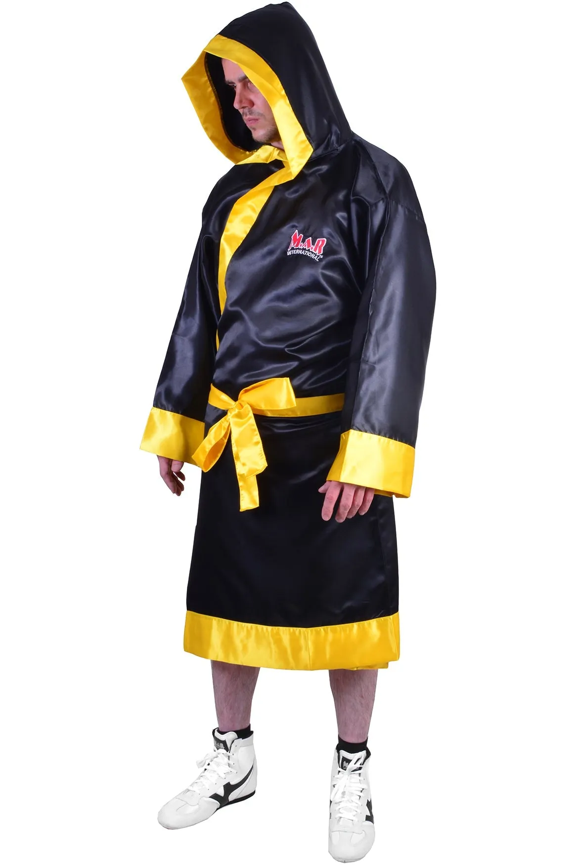 MAR-097A | Yellow & Black Boxing and Kickboxing Robe