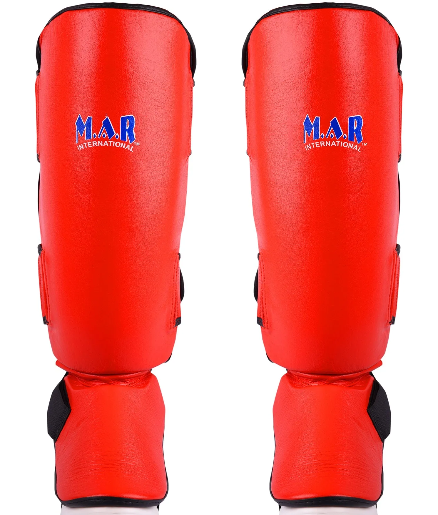 MAR-149A | Kickboxing & Thai boxing Genuine Leather Shin & Instep Guards