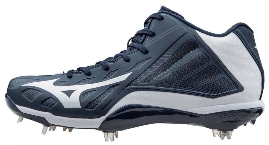 Mizuno Mens Heist IQ Mid Metal Baseball Cleat