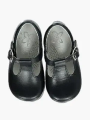 Navy baby boy T-bar shoes