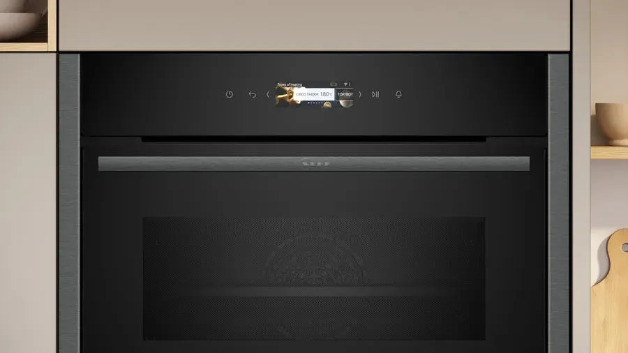 Neff C24MR21G0B N70 Built-In Compact Oven with Microwave Function Graphite