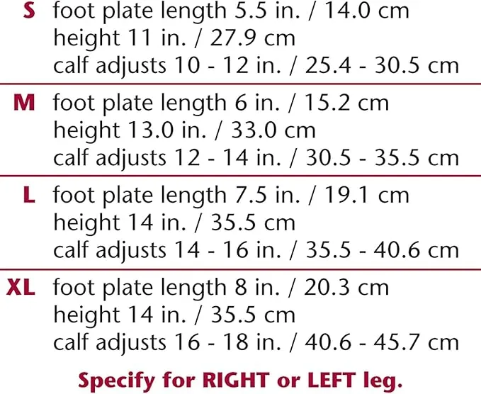 OTC Posterior Leaf-Spring Ankle Foot Orthosis Left S