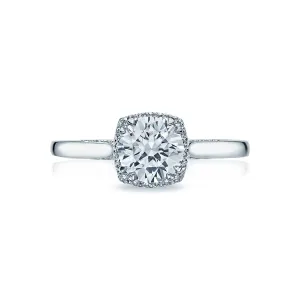 Round Dantela Halo Engagement Ring