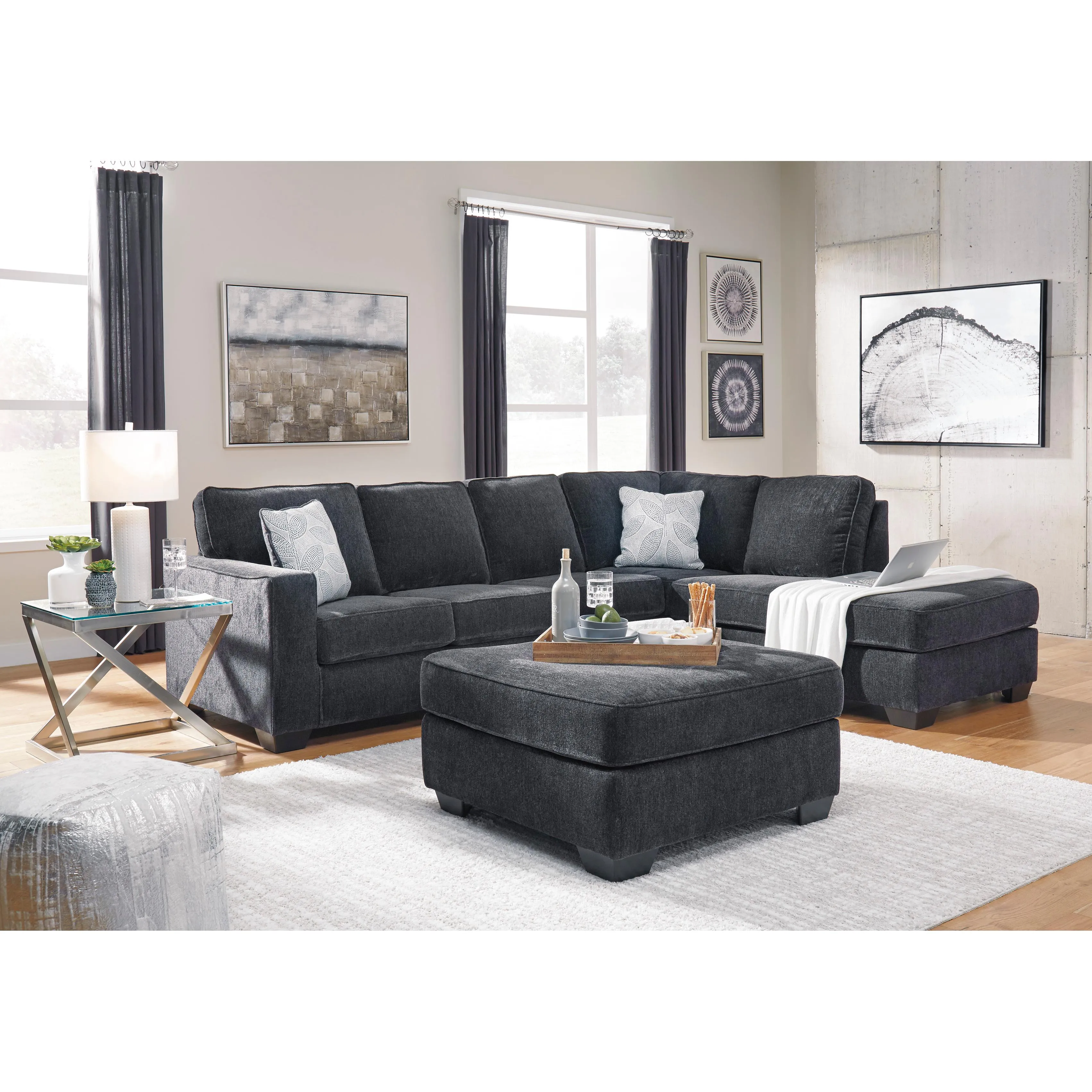 Signature Design by Ashley Altari Fabric 2 pc Sectional 8721366/8721317