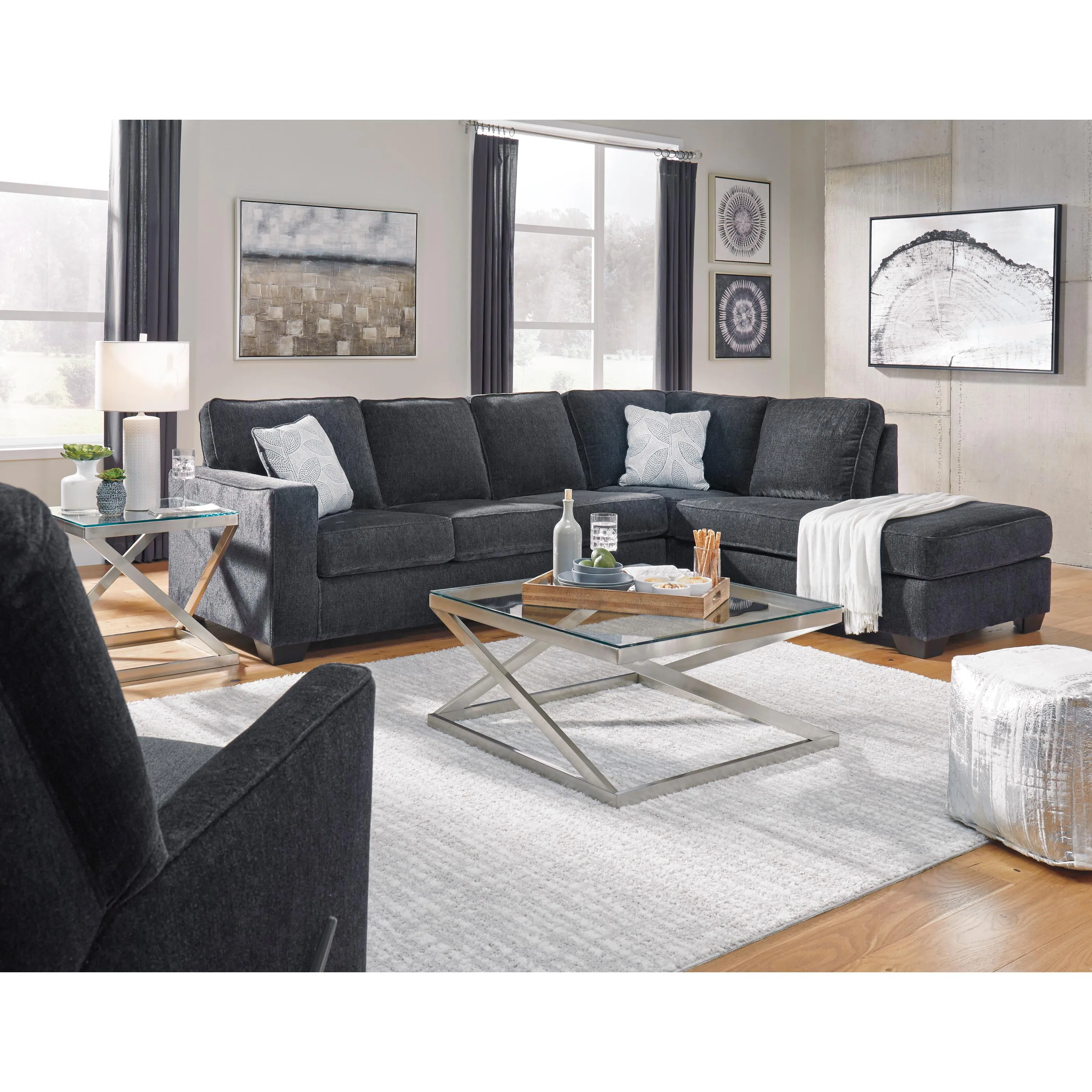 Signature Design by Ashley Altari Fabric 2 pc Sectional 8721366/8721317