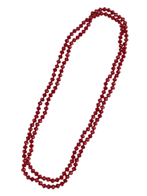 Southern Grace Women's  Crimson Double Wrap Beaded Necklace