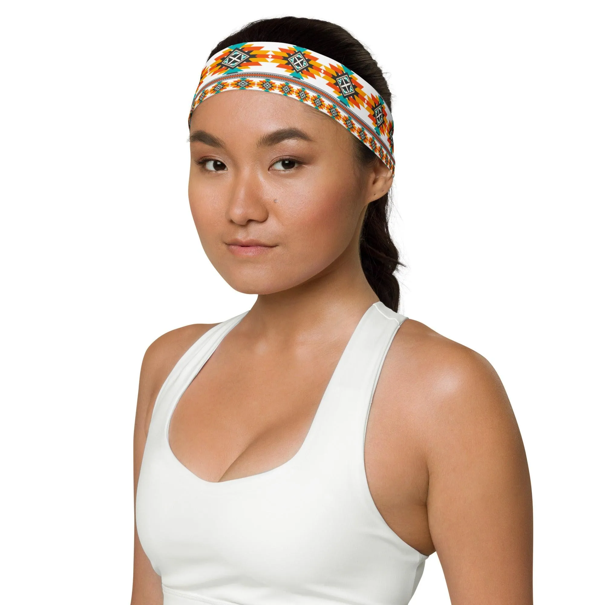 Sports Headband Native American Traditional Cherokee Style Quick Dry Headband