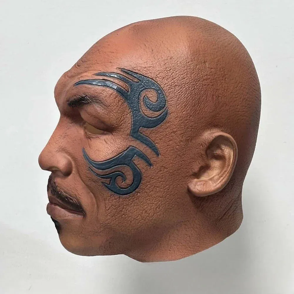 Trendy Boxing Champion Mike Tyson Realistic Halloween Mask