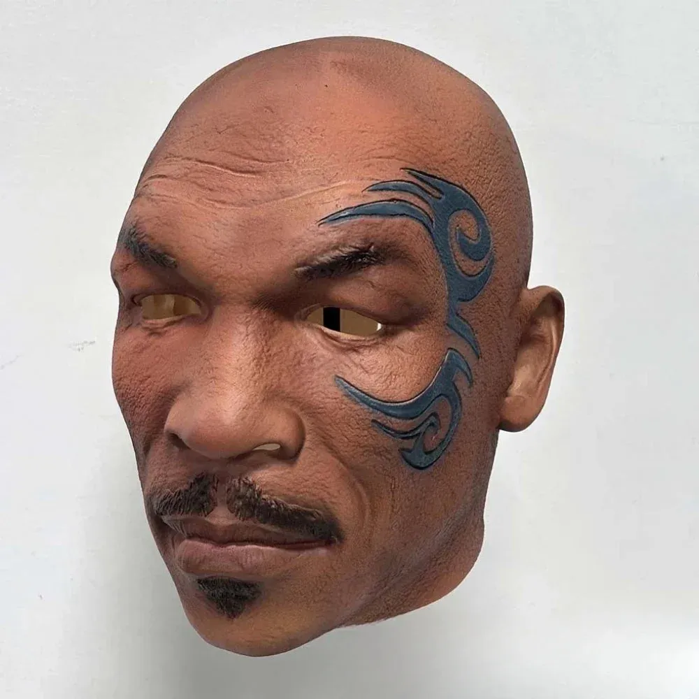 Trendy Boxing Champion Mike Tyson Realistic Halloween Mask