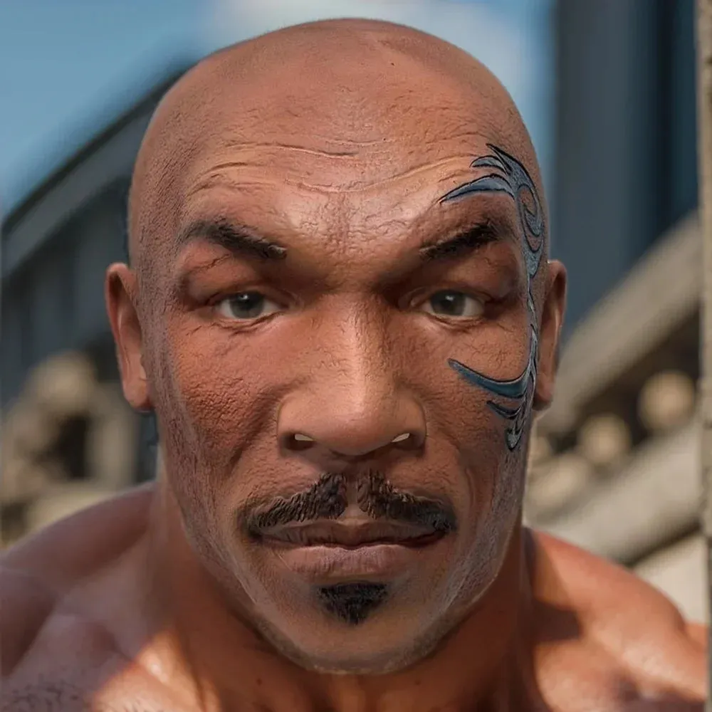 Trendy Boxing Champion Mike Tyson Realistic Halloween Mask