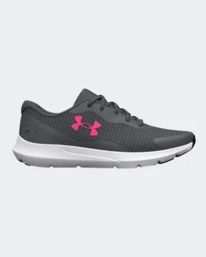 Under Armour Surge 3 Women Running Shoes Grey/Pink 3024894-103